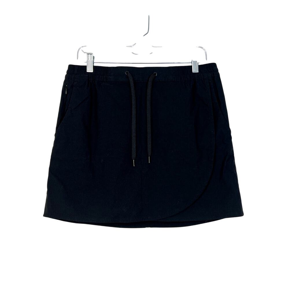 Eddie Bauer Black Elastic Drawstring Waist w/ Pockets Athletic Skort Size M
